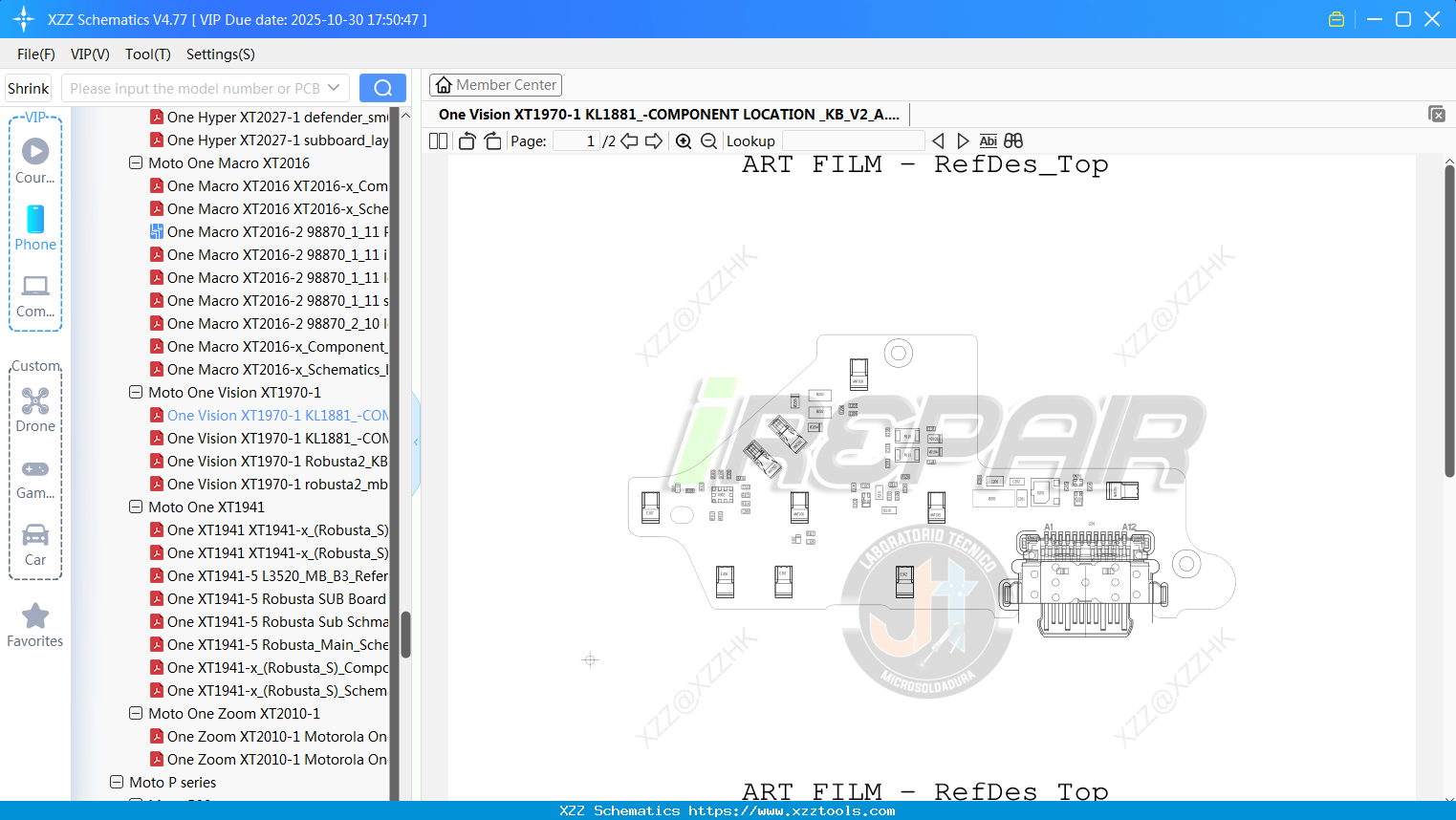 Motorola One Vision XT1970-1 KL1881_-COMPONENT LOCATION _KB_V2_A